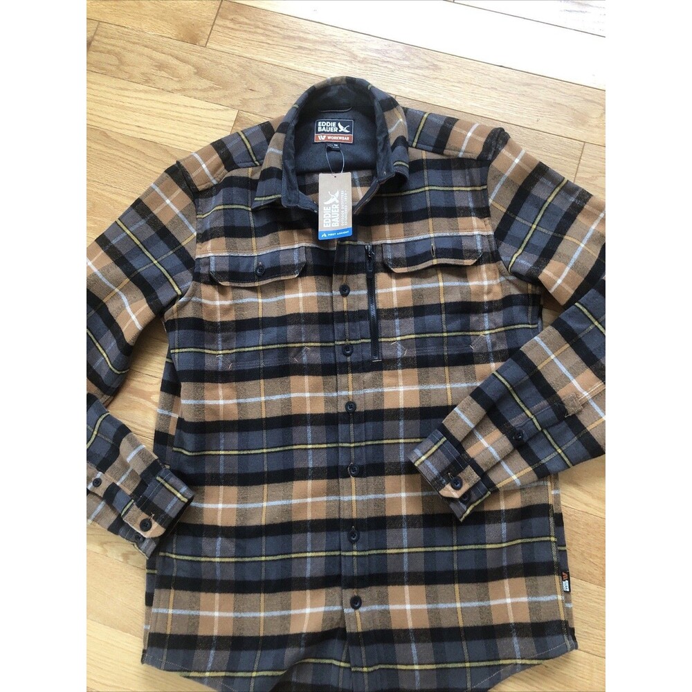 Eddie Bauer NWT Flannel Men's Tall Chopper Heaveyweight Shirt Long Sleeve